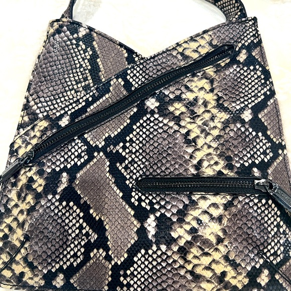 Joe’s Faux Python Snakeskin Crossbody Bag with Adjustable Strap - Picture 1 of 6
